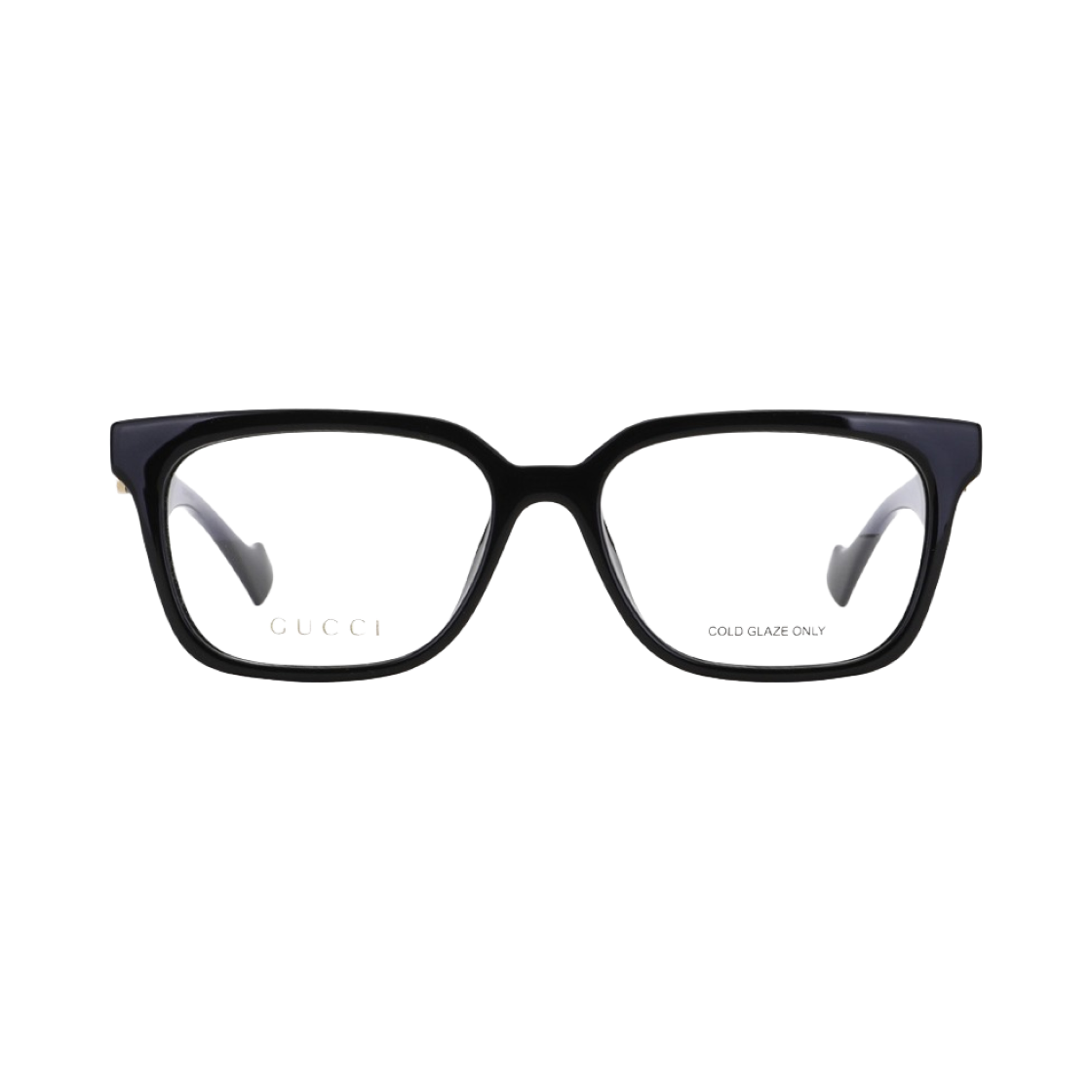 GG1537OK-001 (W) Gucci Square Frame Acetate Eyeglasses Black