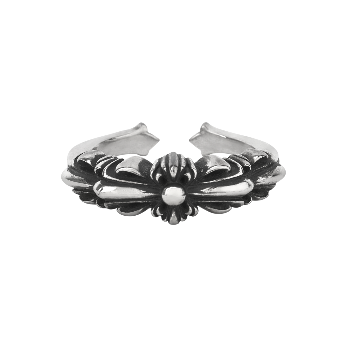 크롬하츠 베이비 클래식 더블 플로럴 링 실버(Chrome Hearts Baby Classic Double Floral Ring Silver) - 1