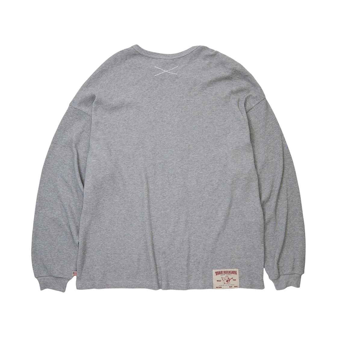 트루릴리젼 빅 홀스슈 와플 롱슬리브 - 멜란지 그레이(True Religion Big Horseshoe Waffle Long Sleeve - Melange Grey) - 2