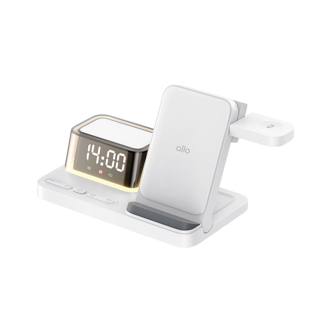 알로코리아 클락 5in1 멀티 고속 무선 충전기 UC520W(AlloKorea Clock 5-in-1 Multi Fast Wireless Charger UC520W)
