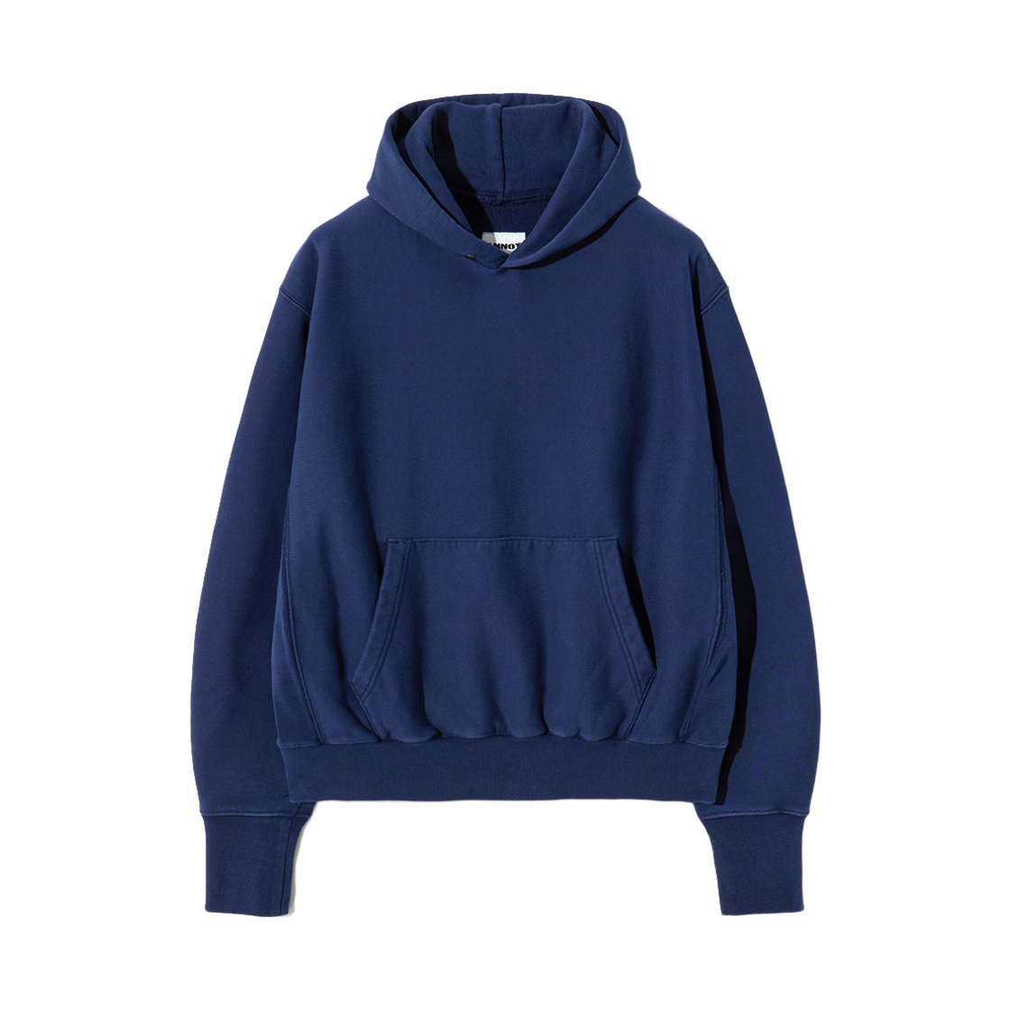 ant26top004nv ANNOT Reverse Weave Heavyweight Hoodie Navy