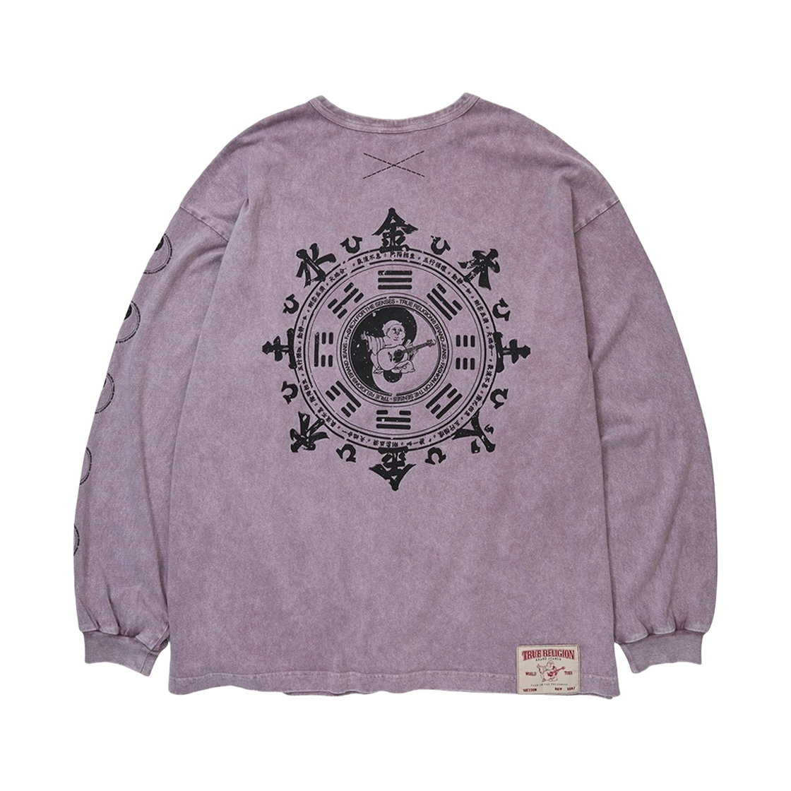 트루릴리젼 팔괘 워시드 롱슬리브 - 워시드 퍼플(True Religion Bagua Washed Long Sleeve - Washed Purple) - 2