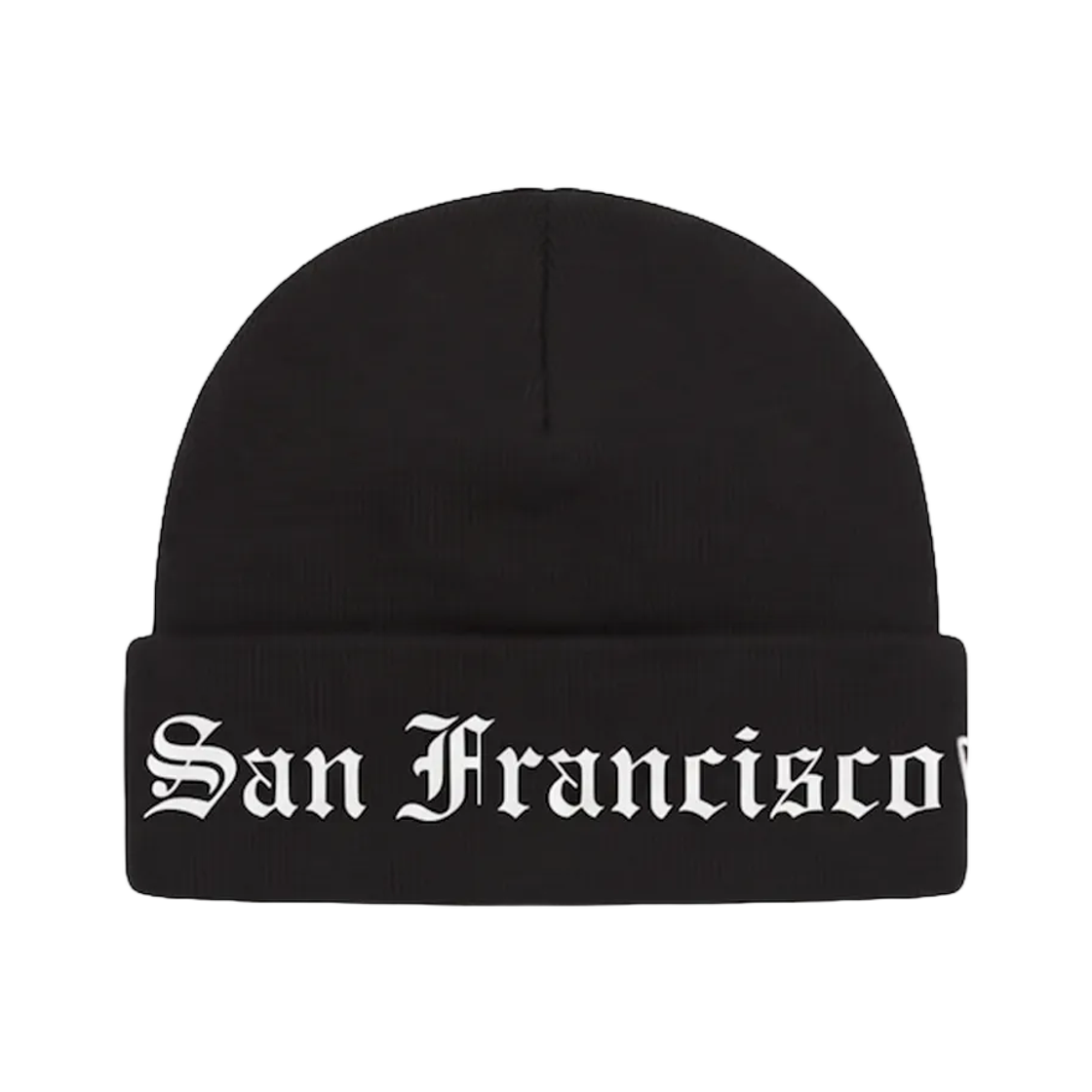 - Supreme New Era Shop Beanie San Francisco Black - Offline Store Exclusive