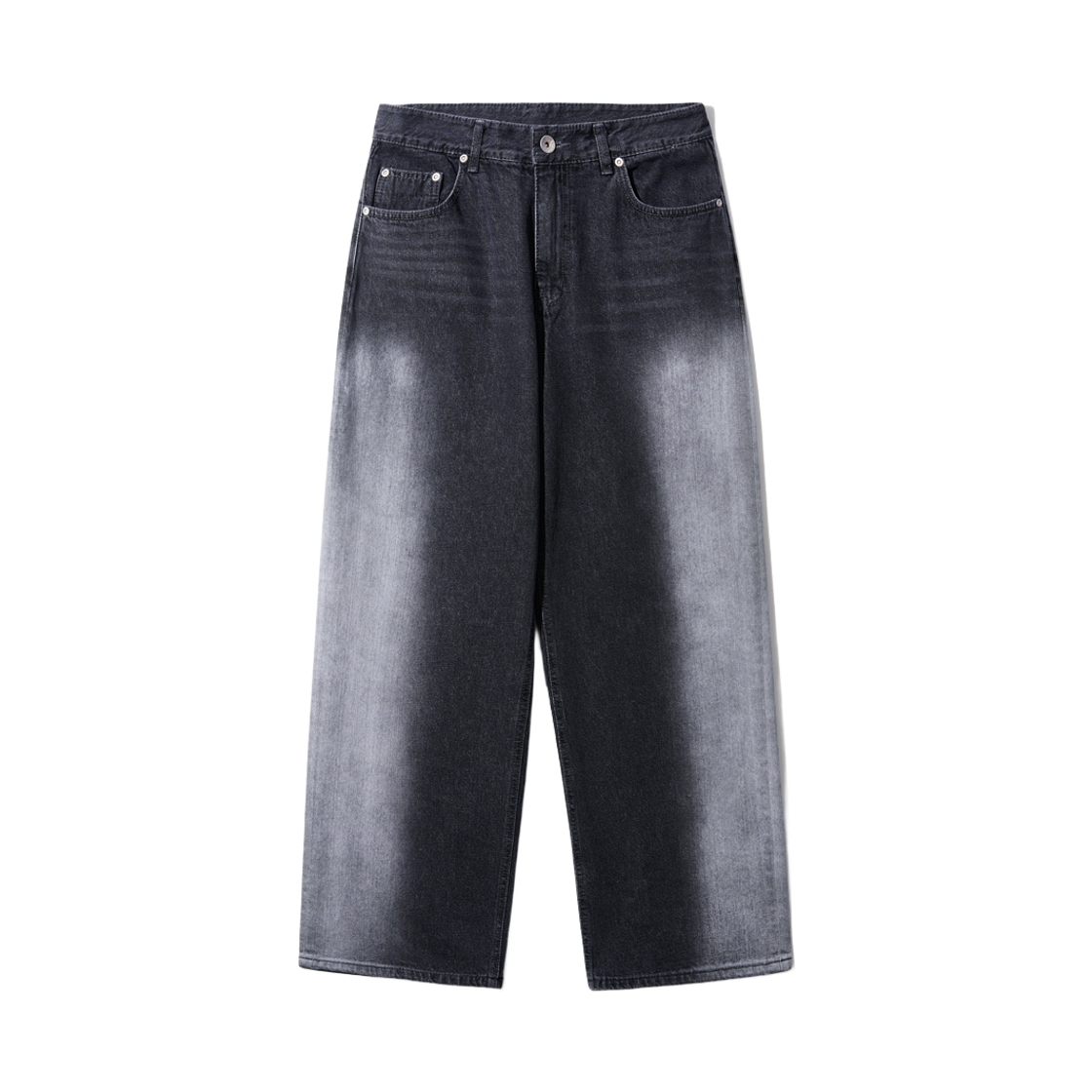 HSLP3503_Black_29 TWN Trigger Washing Wide Denim Pants HSLP3503