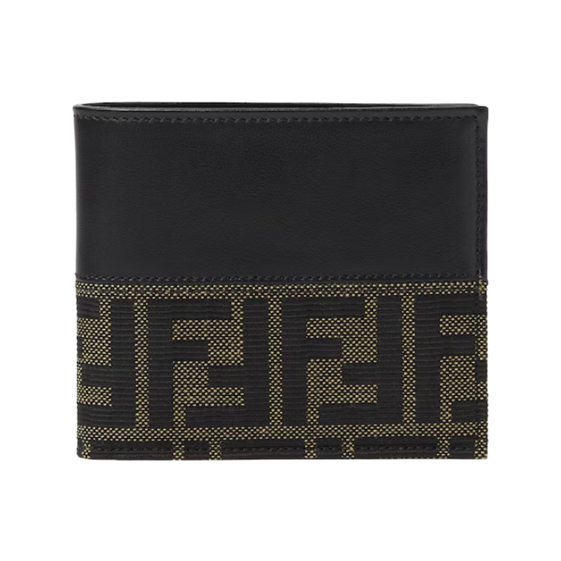 7M0169B139F0XLL Fendi FF Jacquard Wallet Brown