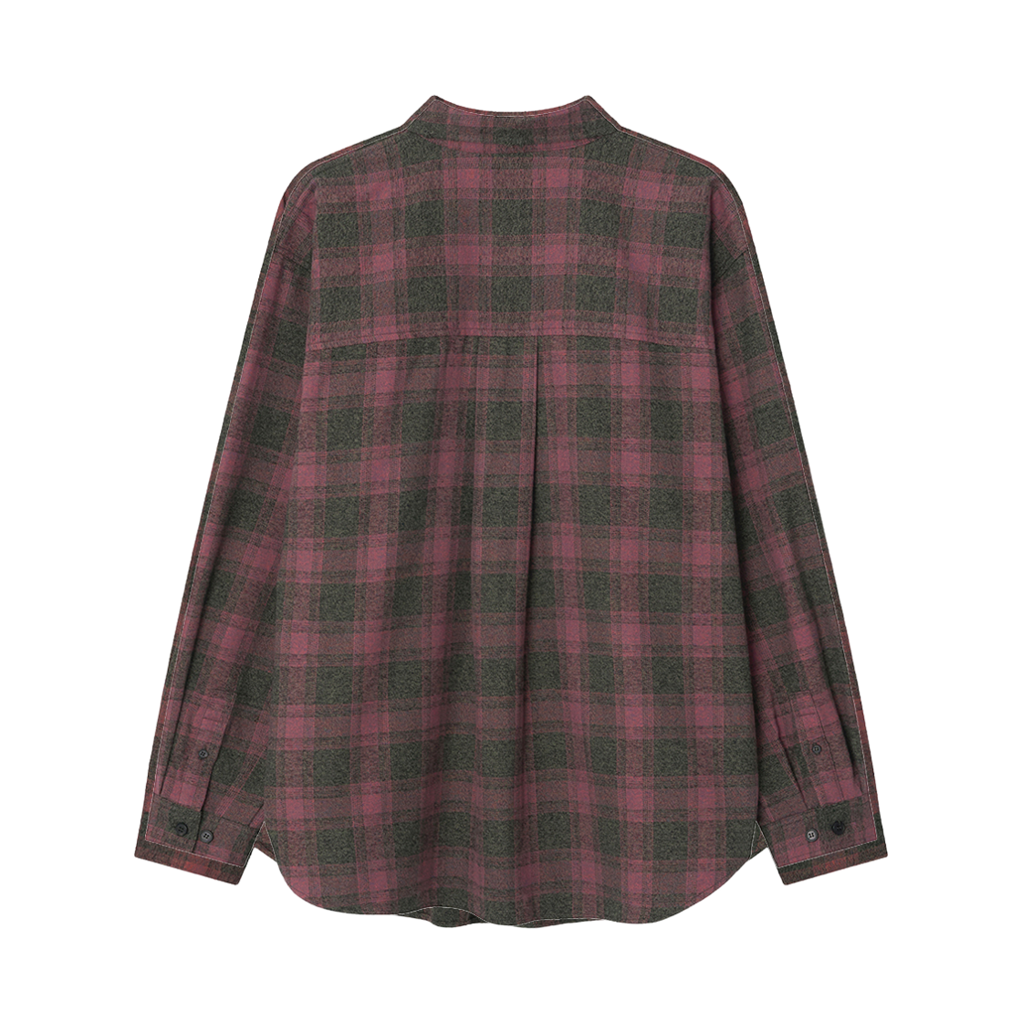 이우트  카빈 체크 셔츠 다크핑크(EEUT Cabin Check Shirt Dark pink) - 2