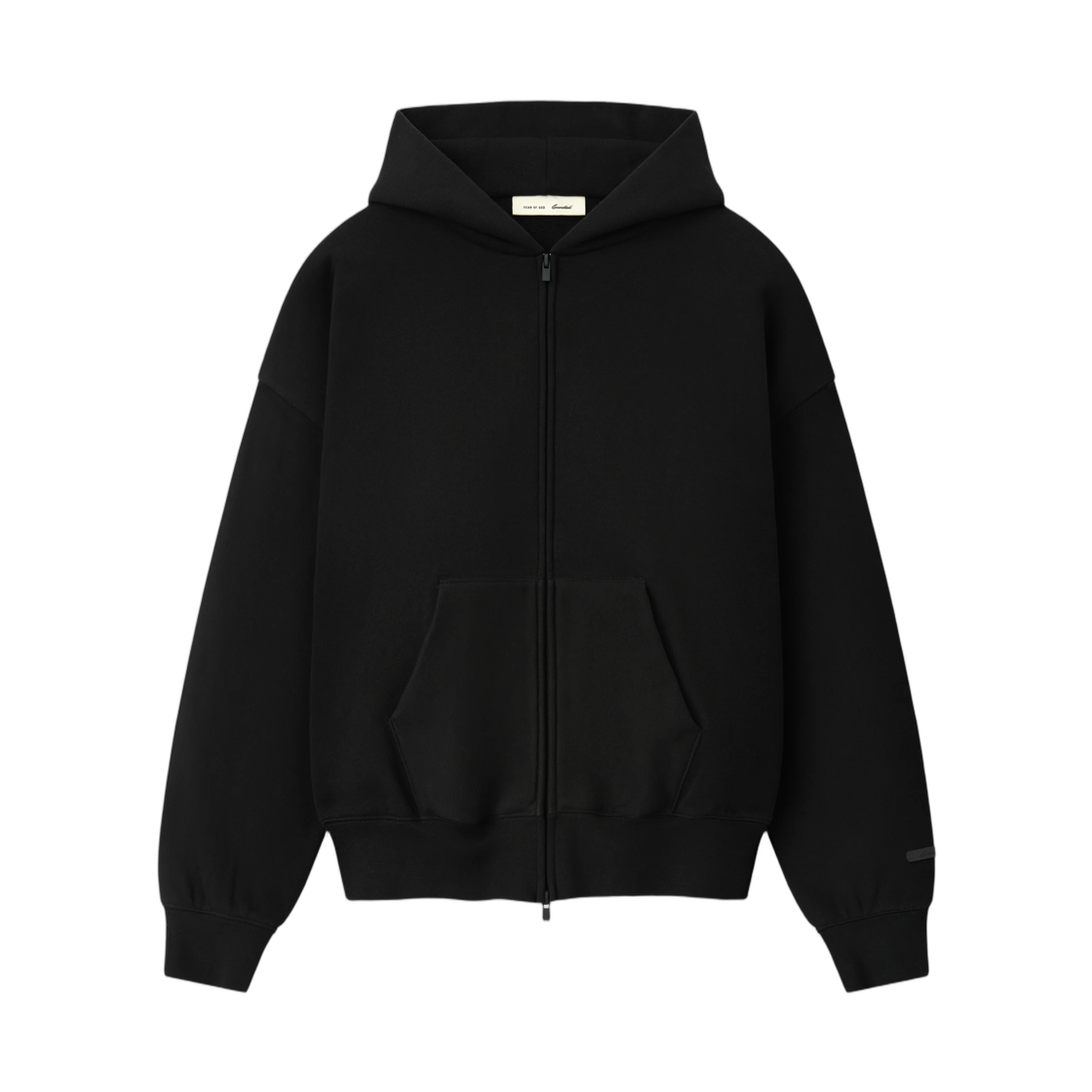 - Essentials Classic Zip-Up Hoodie Black - 26FW