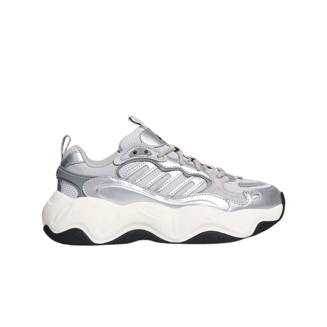 HP8555 (W) Adidas Vallina Tech Grey Metallic Grey Two