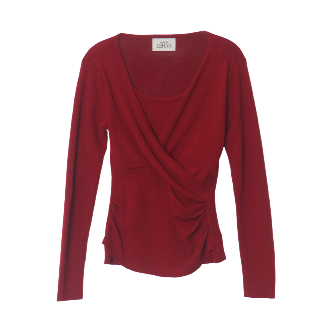 P0000TTT maisonlehar Helena Wrap Knit 4color