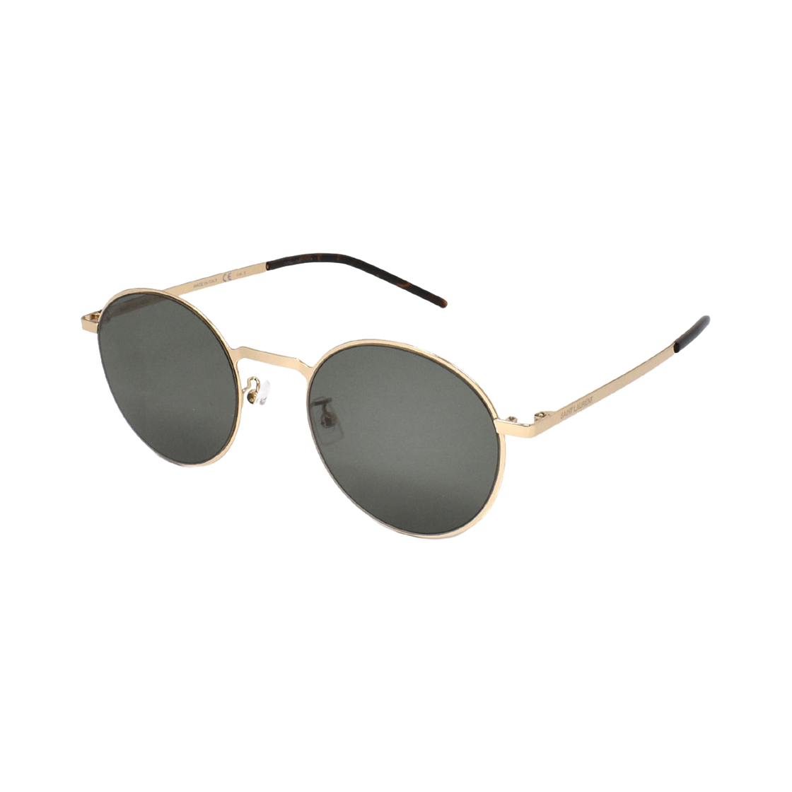 SL-250-SLIM-003 Saint Laurent SL 250 Slim Sunglasses Grey Gold
