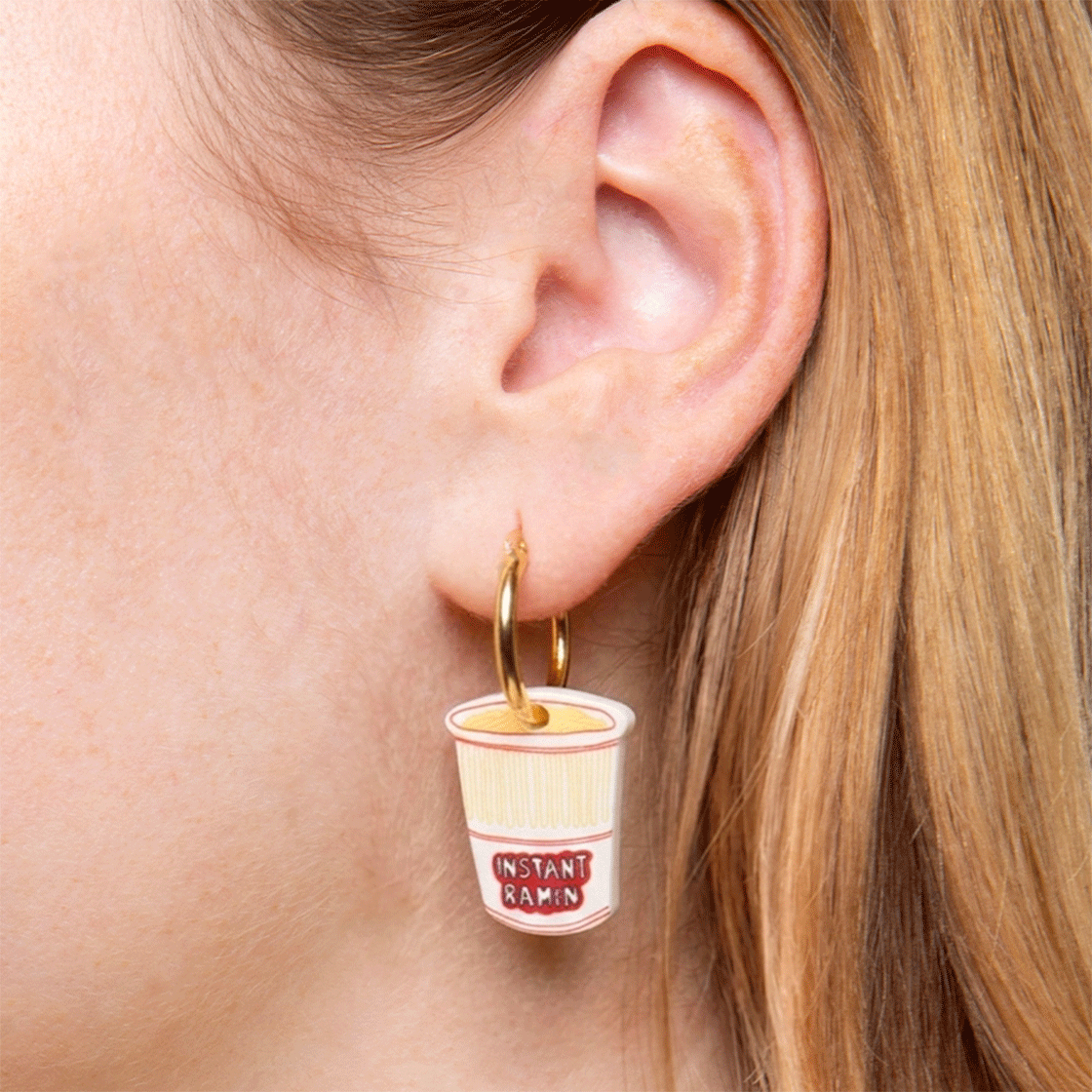 잇마이삭스 Instant Ramen 컵라면 귀걸이(Eat My Socks Instant Ramen Earring) - 3