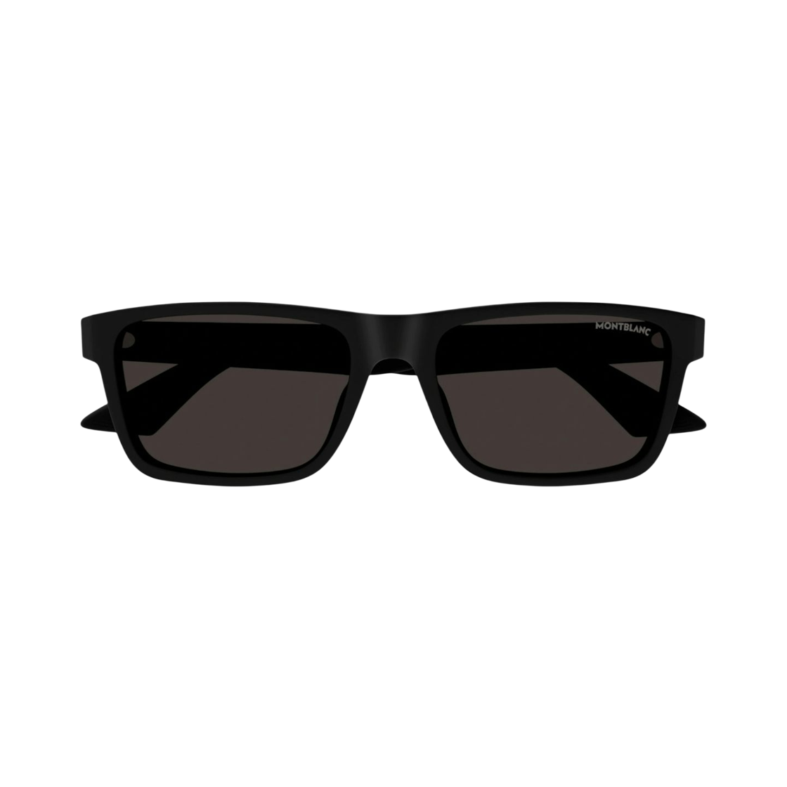 MB0299S-005 Montblanc Square Frame Acetate Sunglasses Black Grey
