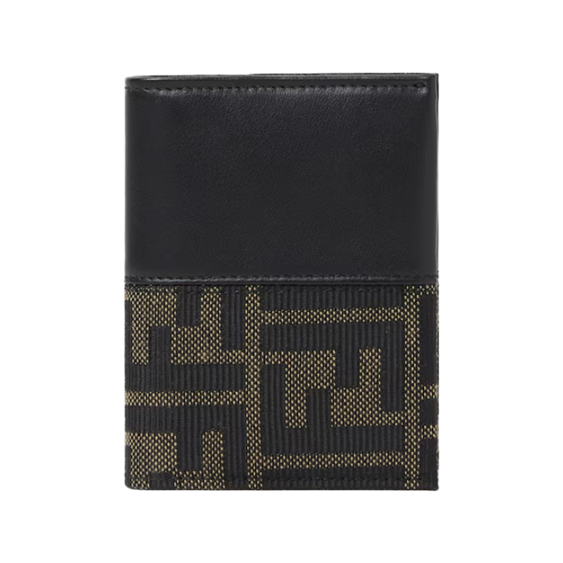 7M0396B139F0XLL Fendi FF Jacquard Card Holder Brown