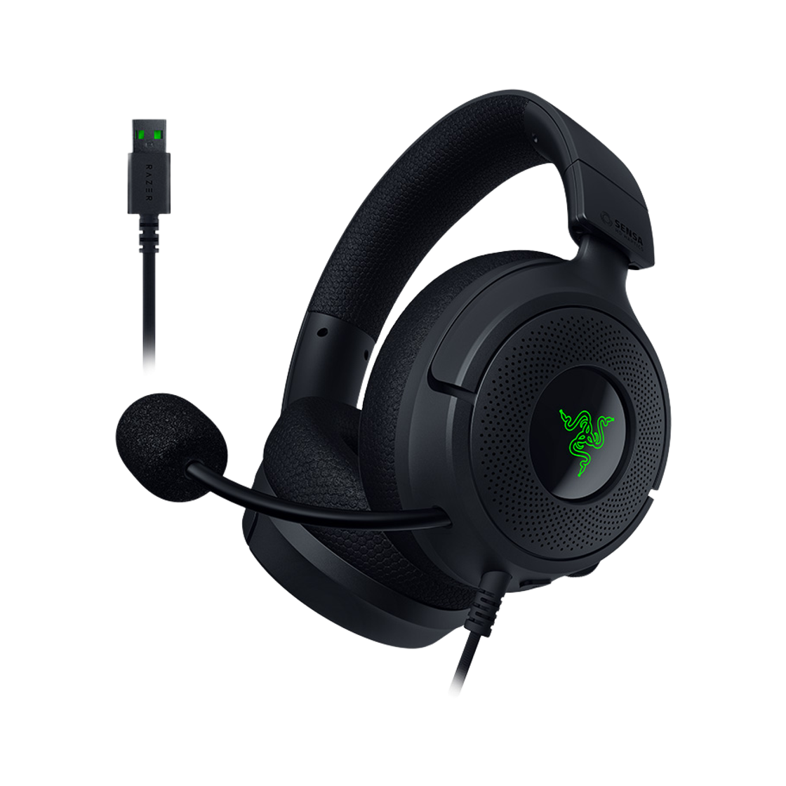 레이저코리아 크라켄 V4 X 센사 HD 햅틱 Sensa Haptics 게이밍 헤드셋(Razer Kraken V4 X Sensa HD Haptics)