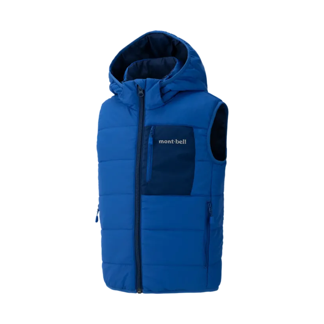 1101765 (Kids) Montbell Thermaland Hooded Vest Blue