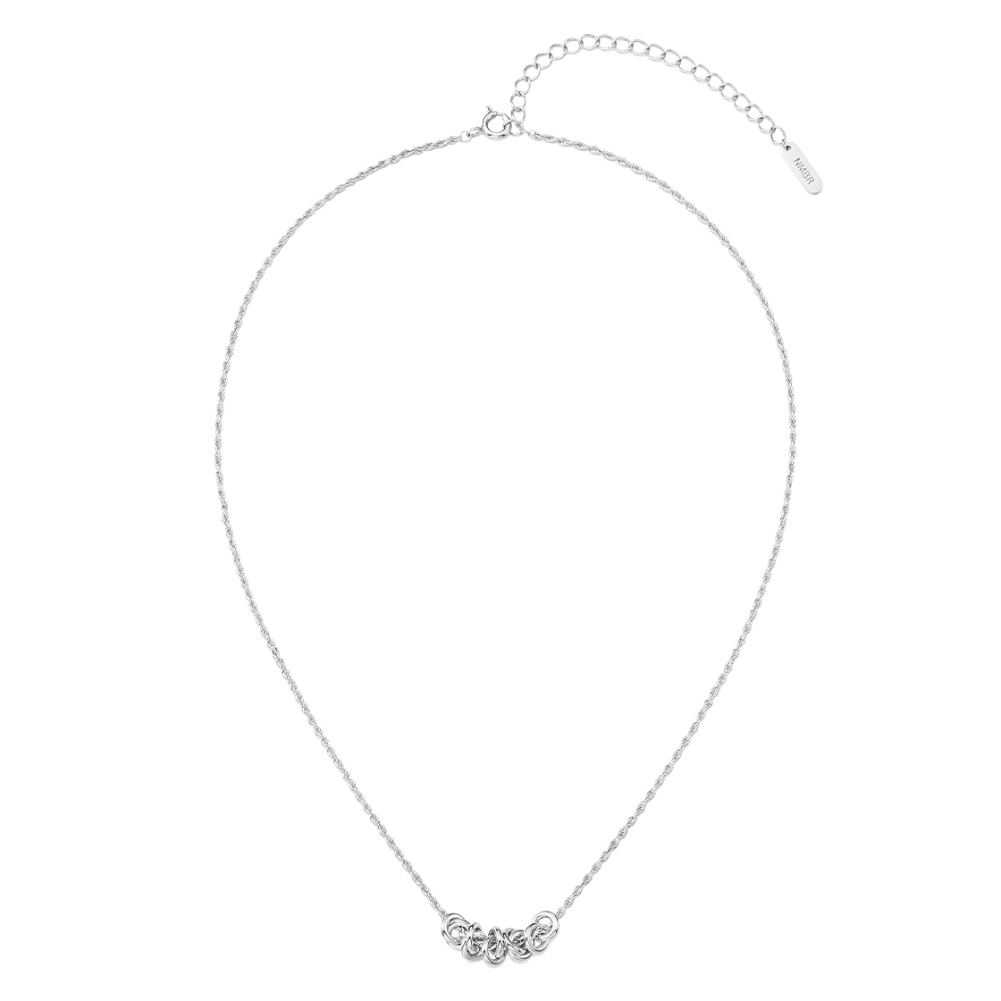 넘버링 #4811 멀티 코일 펜던트 네크리스 실버(NUMBERING #4811 Multi Coil Pendant Necklace Silver)