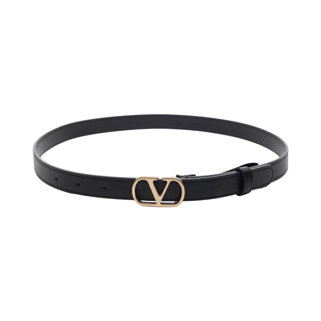T0SM7ZDM0NO (W) Valentino Vlogo Signature Belt Black