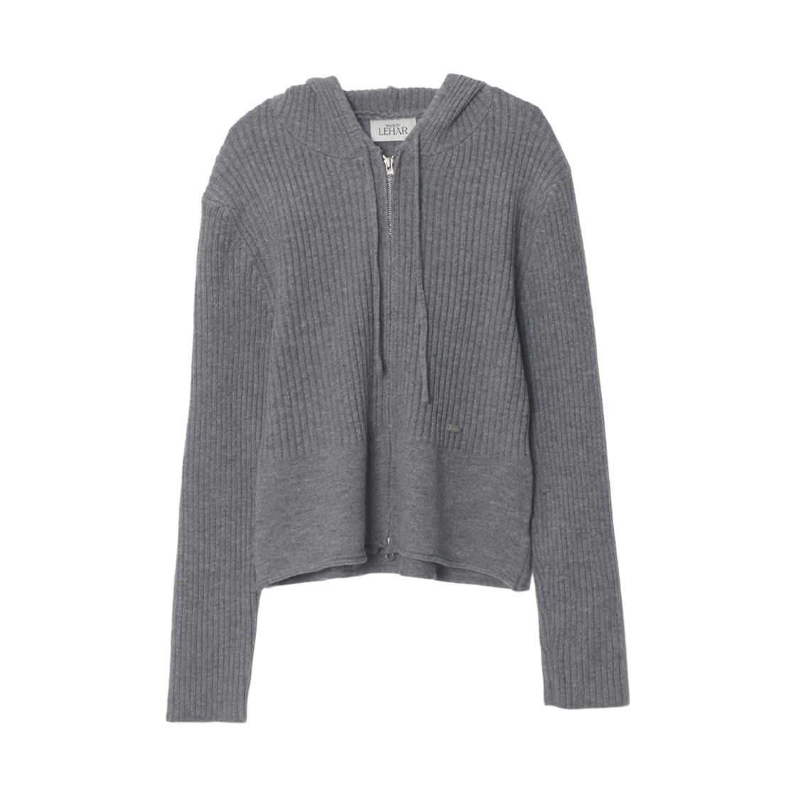 메종르하르 아띠 니트 후드 집업 가디건 3color(maisonlehar Atti Knit Hood Zip-up Cardigan 3color) - 2