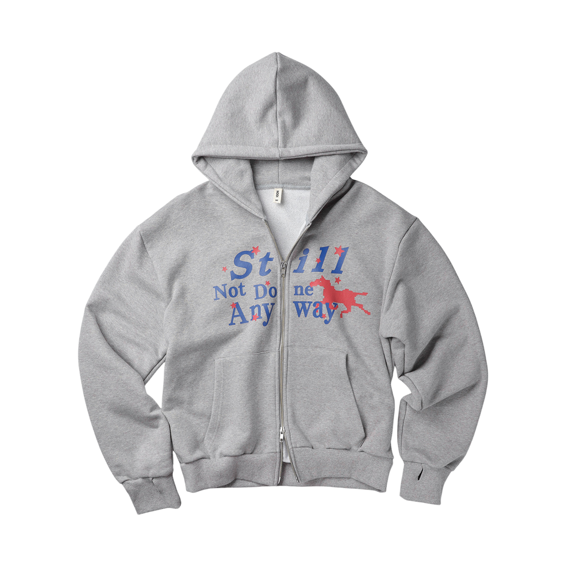 26FW_ND_HZ_112_GY NODI Still Not Hood Zip up Melange Gray