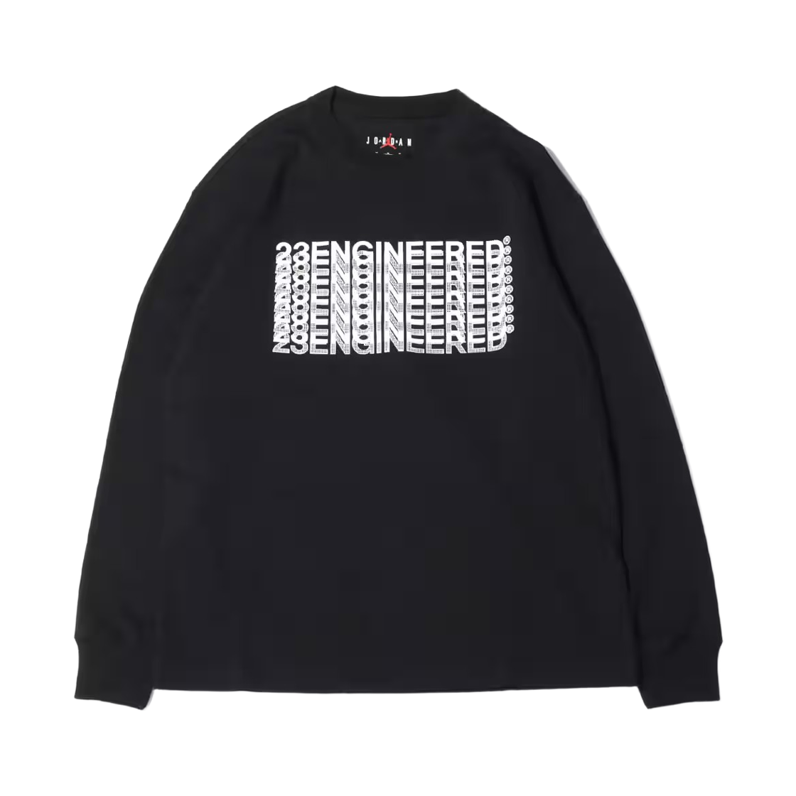 DC9768-010 Jordan 23 Engineered Long Sleeve T-Shirt Black White - Asia