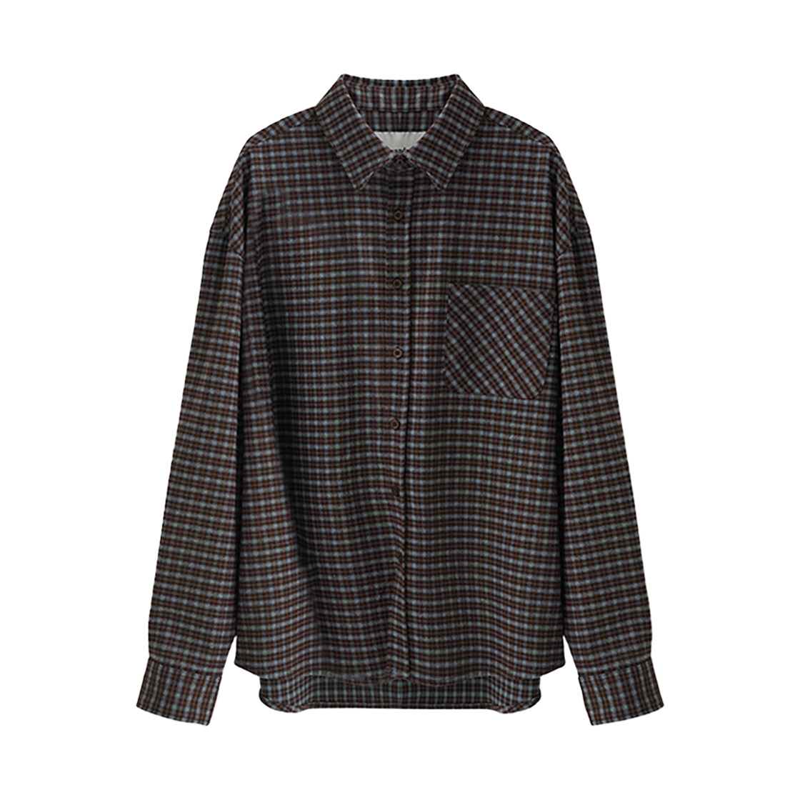 어반드레스 신시어 체크 셔츠 브라운(AVANDRESS Sincere Check Shirt BROWN)