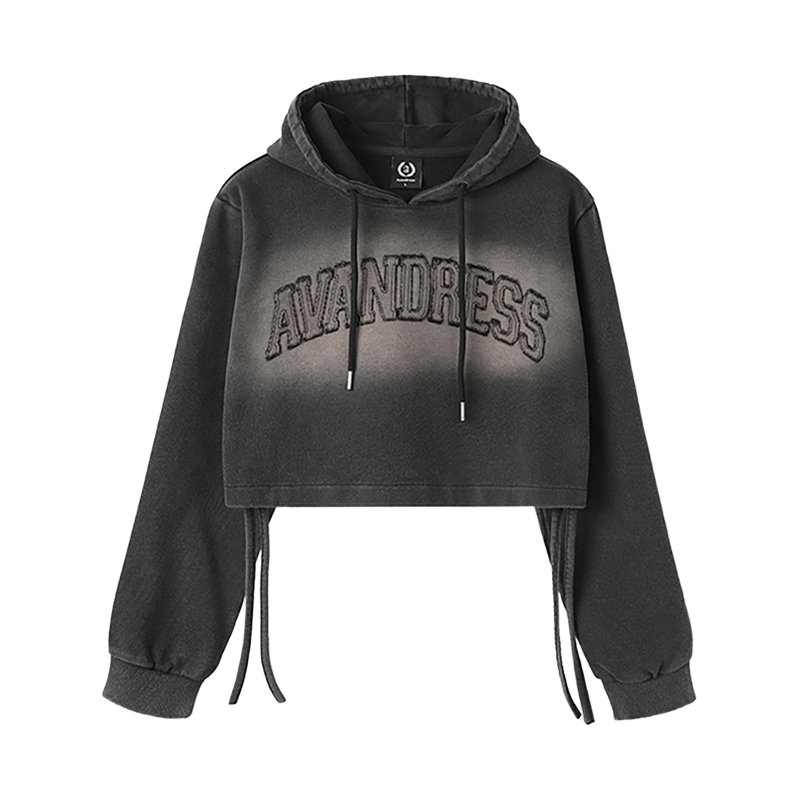 AD51TS14BK AVANDRESS Shadow Letter Hoody BLACK
