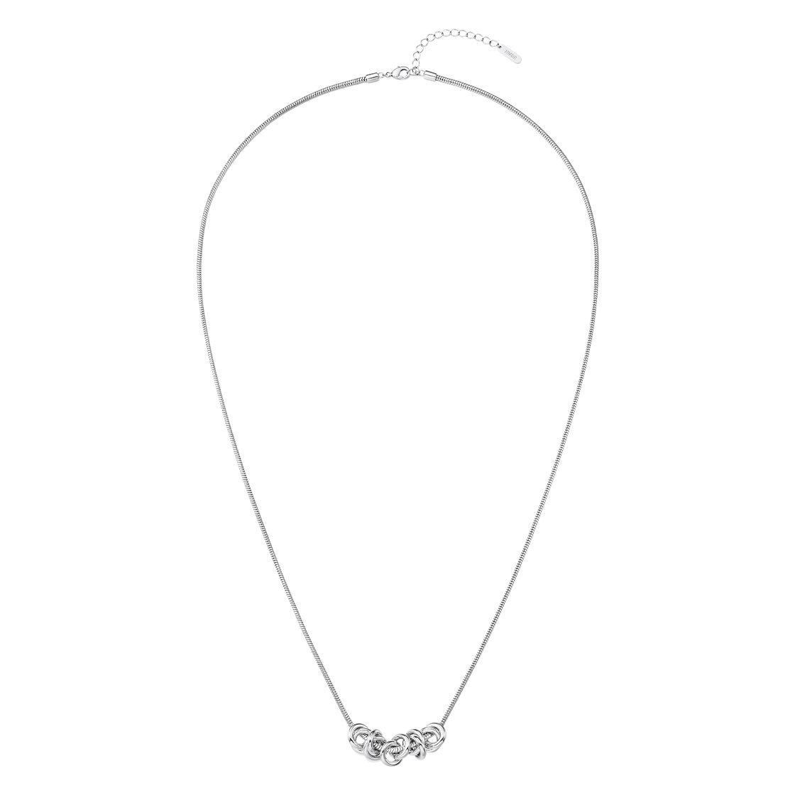 넘버링 #6811 멀티 코일 펜던트 롱 네크리스 실버(NUMBERING #6811 Multi Coil Pendant Long Necklace Silver)
