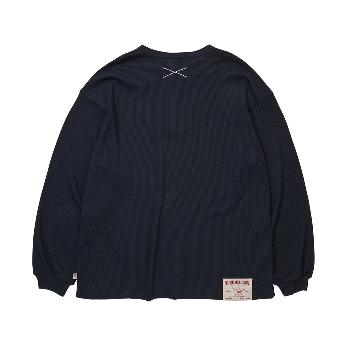 트루릴리젼 와플 헨리넥 롱슬리브 - 네이비(True Religion Waffle Henley Long Sleeve - Navy) - 2