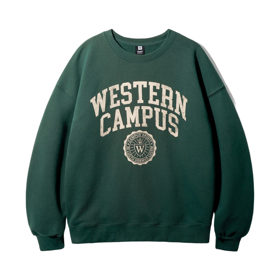 JUMT3635_darkgreen_29 TWN Western Campus SweatShirt Darkgreen JUMT3635