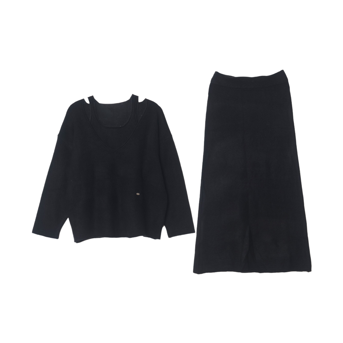 메종르하르 디저트 니트 SET (브이넥니트+스커트+슬리브리스) 4color(maisonlehar Dessert Knit Set (Vneckknit+Skirt+Sleeveless) 4color) - 3