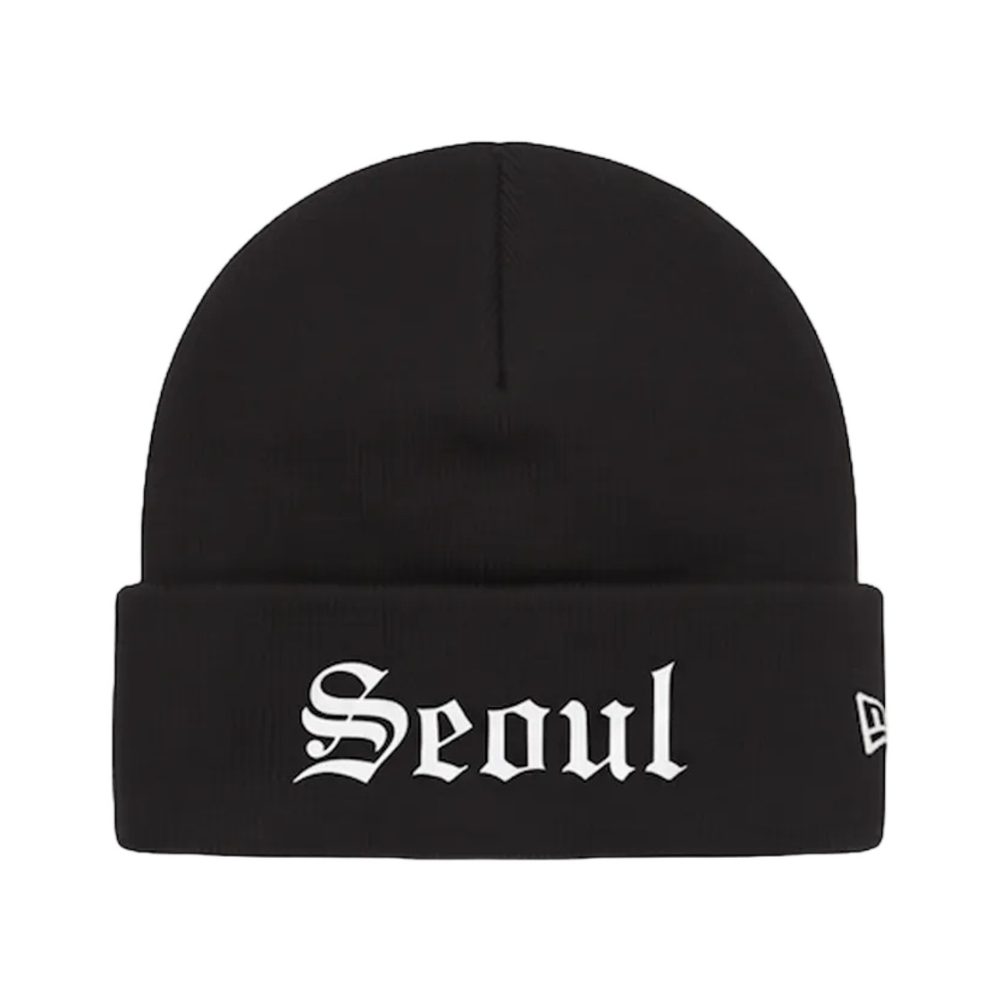 - Supreme New Era Shop Beanie Seoul Black - Offline Store Exclusive