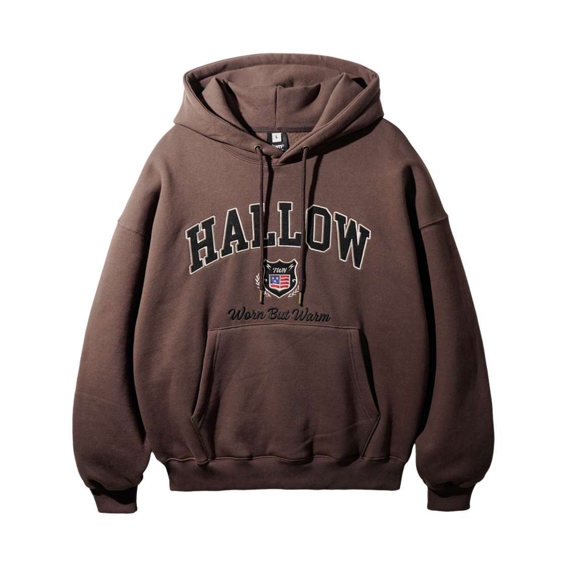 KJHD3624_brown_29 TWN Hallow College Hoodie Brown KJHD3624