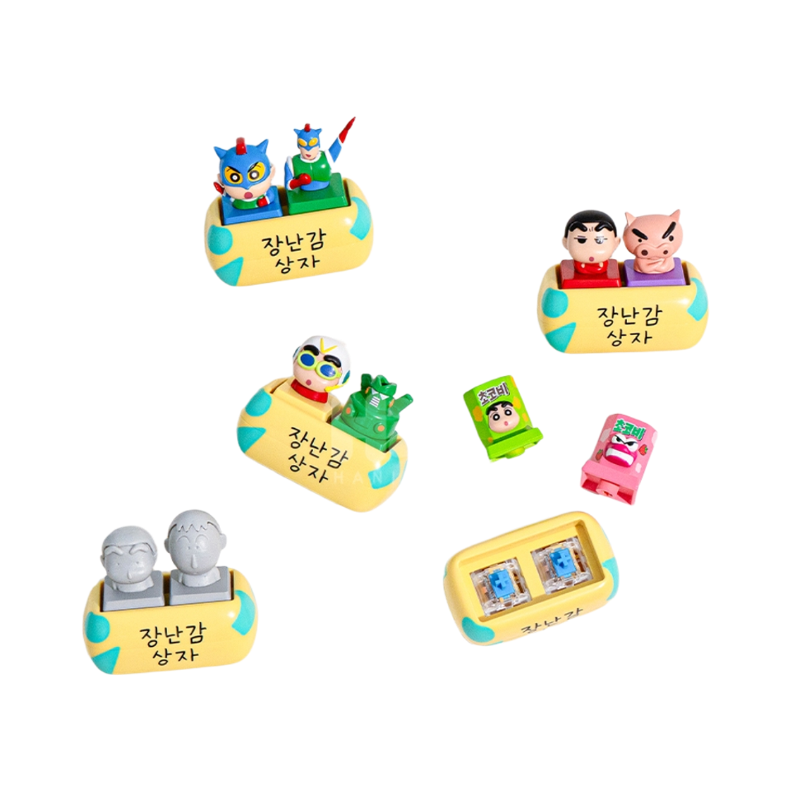 8809571203863 Animore Crayon Shinchan Shiro Keycap Keyring Random