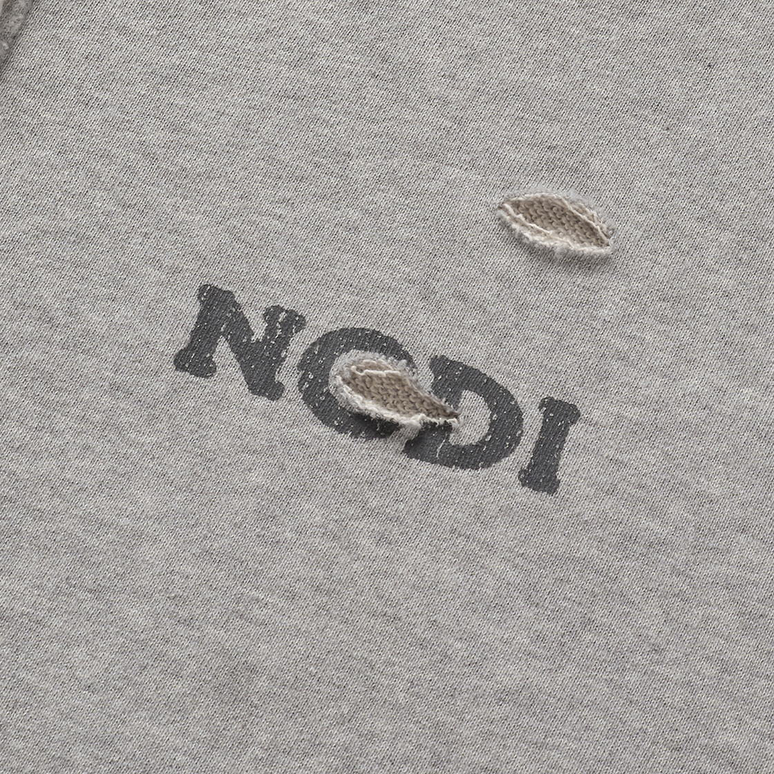 노디 올드 마그넷 후드 집업 멜란지 그레이(NODI Old Magnet Hood Zip up Melange Gray) - 3