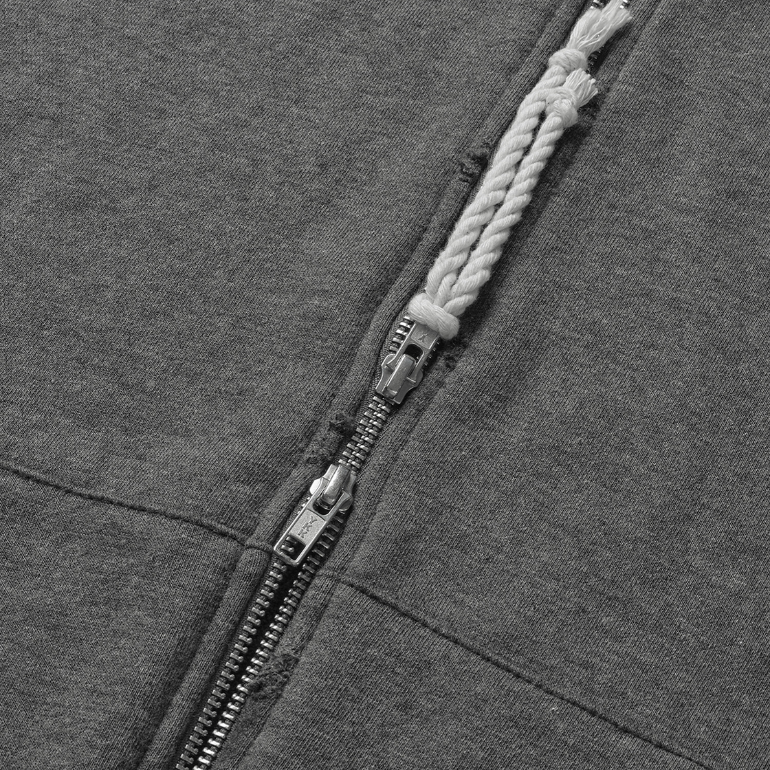 노디 올드 마그넷 후드 집업 차콜 멜란지(NODI Old Magnet Hood Zip up Charcoal Melange) - 5