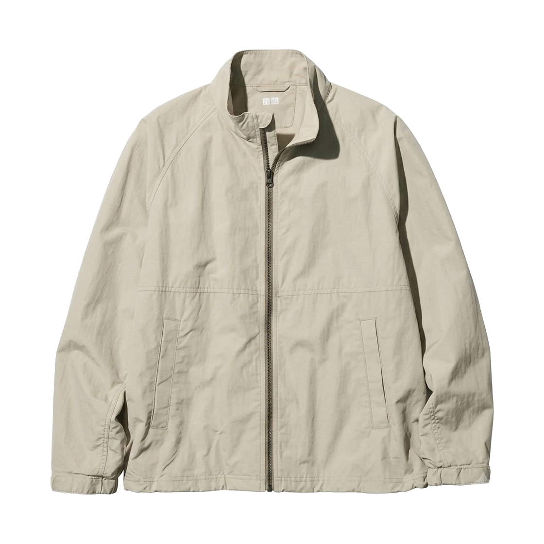 486167-32 Uniqlo Windproof Stand Blouson Beige