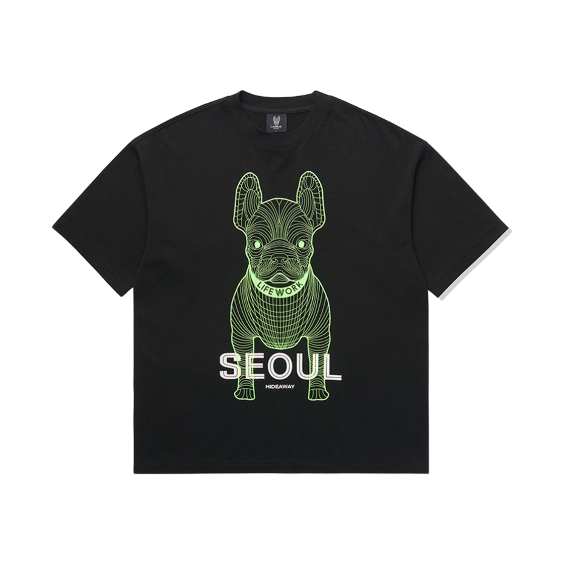LW265TS996 Lifework Seoul Big Radog Printed Short-Sleeve T-Shirt_LW265TS996