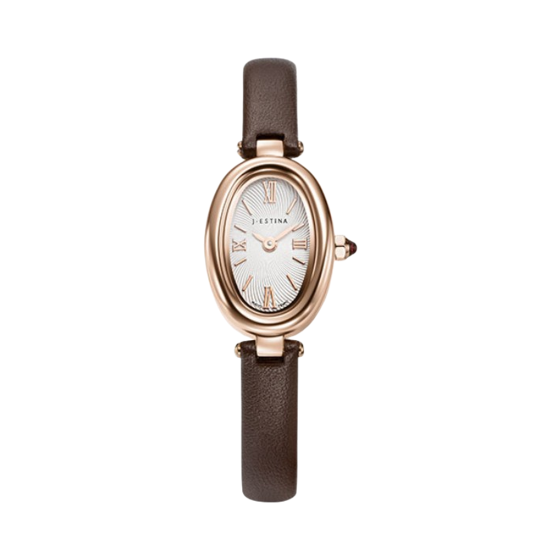 JWT2LE5BF501RGBR0 Jestina Verona Oval 가죽시계 - 브라운 (Jwt2Le5Bf501Rgbr0)