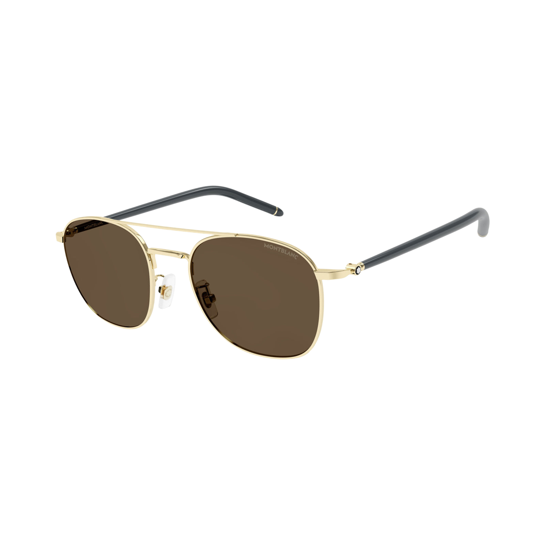 몽블랑 라운드 프레임 메탈 선글라스 골드 브라운(Montblanc Round Frame Metal Sunglasses Gold Brown) - 2