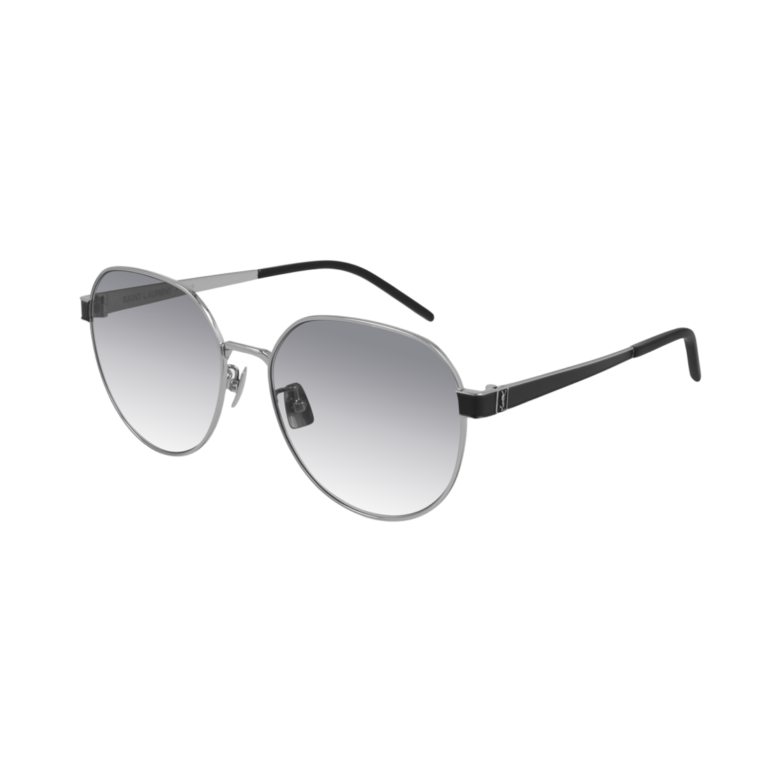 SL-M66-003 Saint Laurent SL M66 Sunglasses Grey Silver