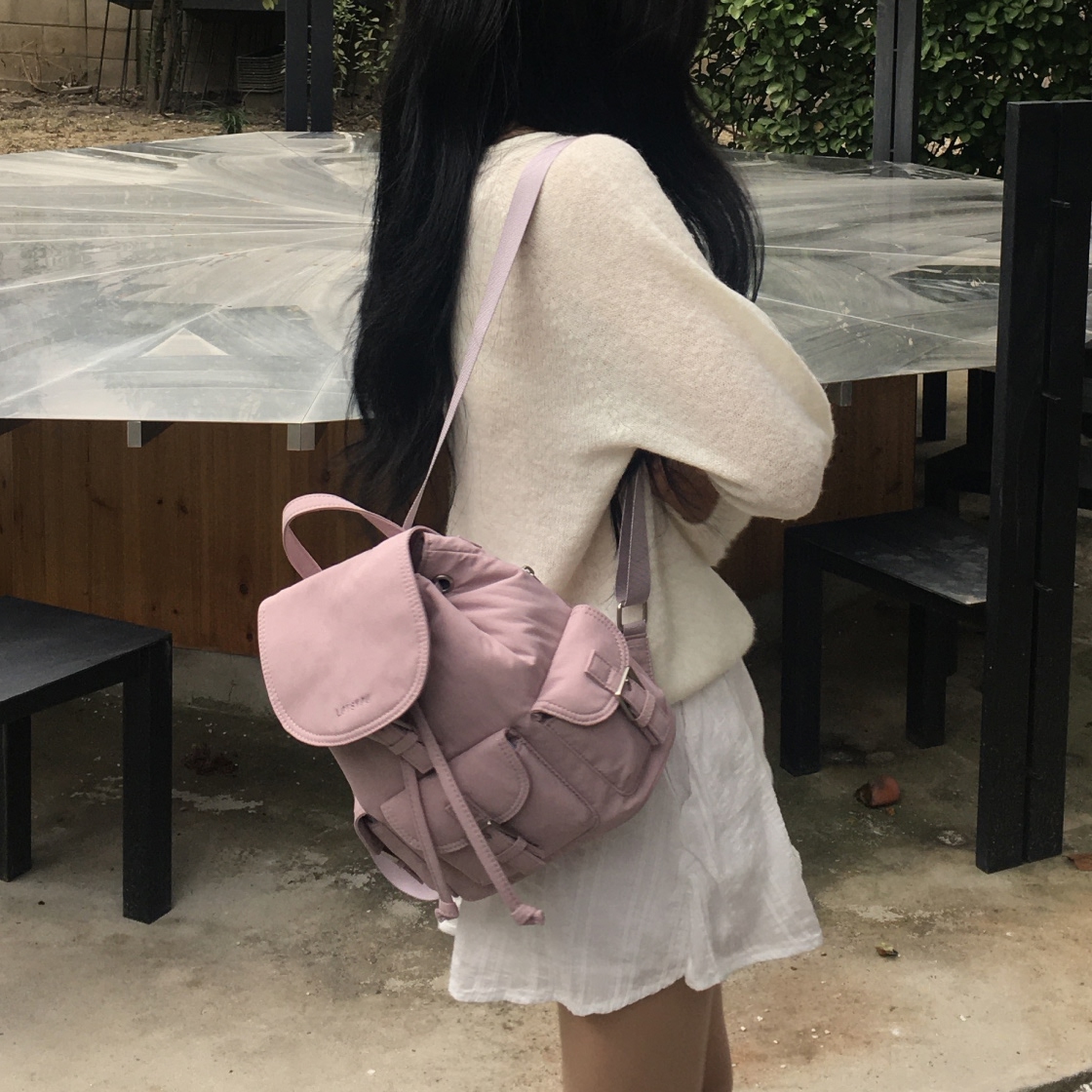 라츠유 노스텔지아 소프트 백팩 핑크(LOTS YOU Nostalgia Soft Backpack PINK) - 5
