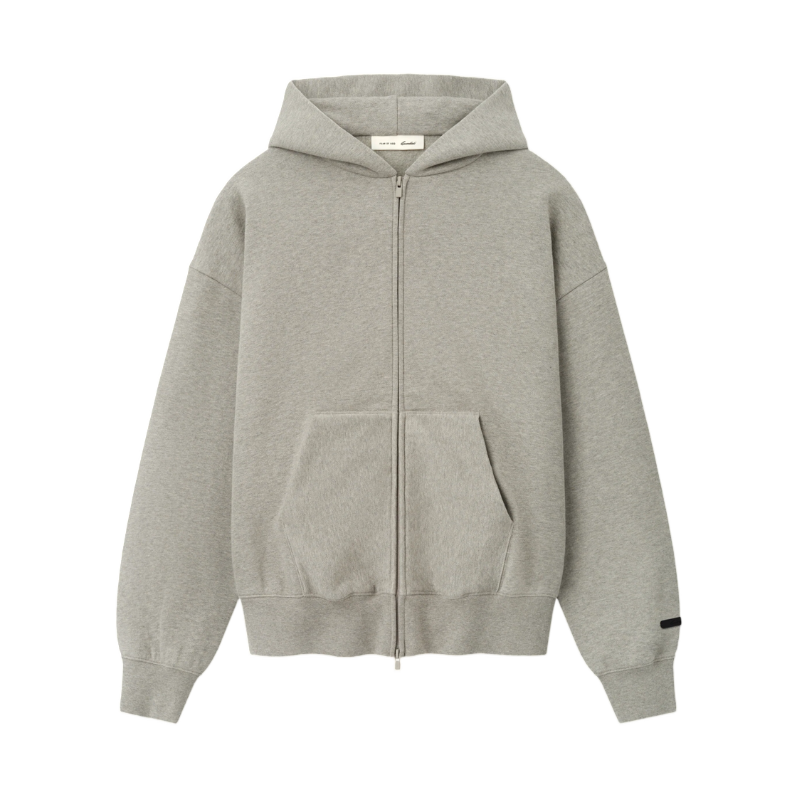 - Essentials Classic Zip-Up Hoodie Warm Heather - 26FW