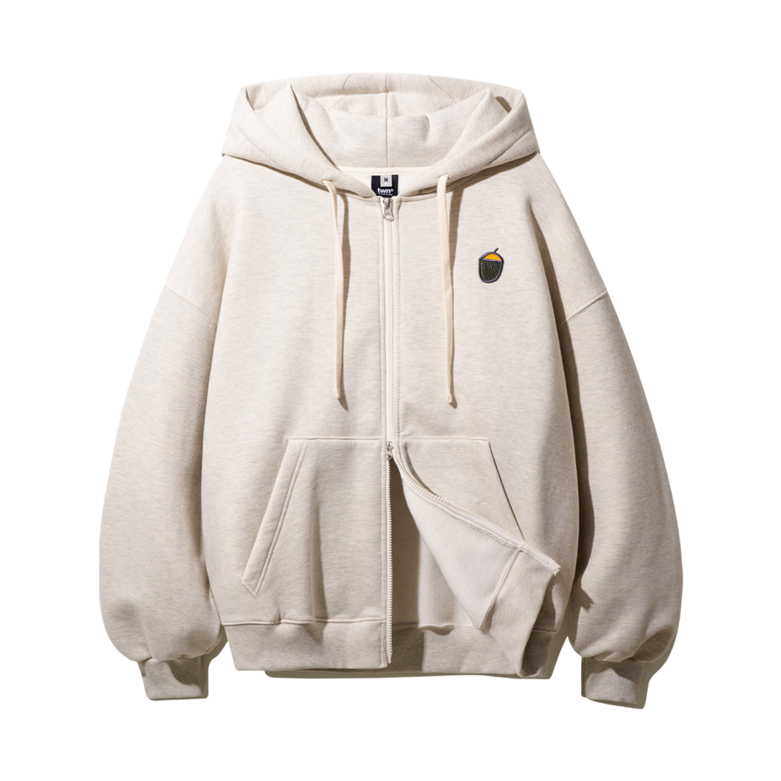 JYHD3591_oatmeal_29 TWN Acorn Hoodie Zipup Oatmeal JYHD3591