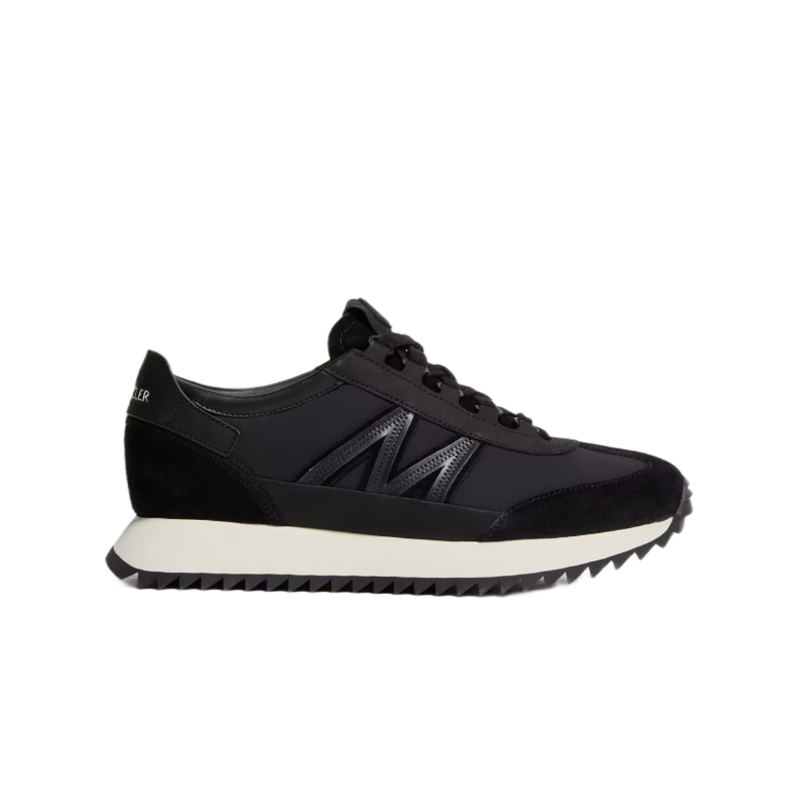 L2-09B-4M00110-M7280-999 (W) Moncler Pacey2 Suede & Nubuck Sneakers Black - 26FW