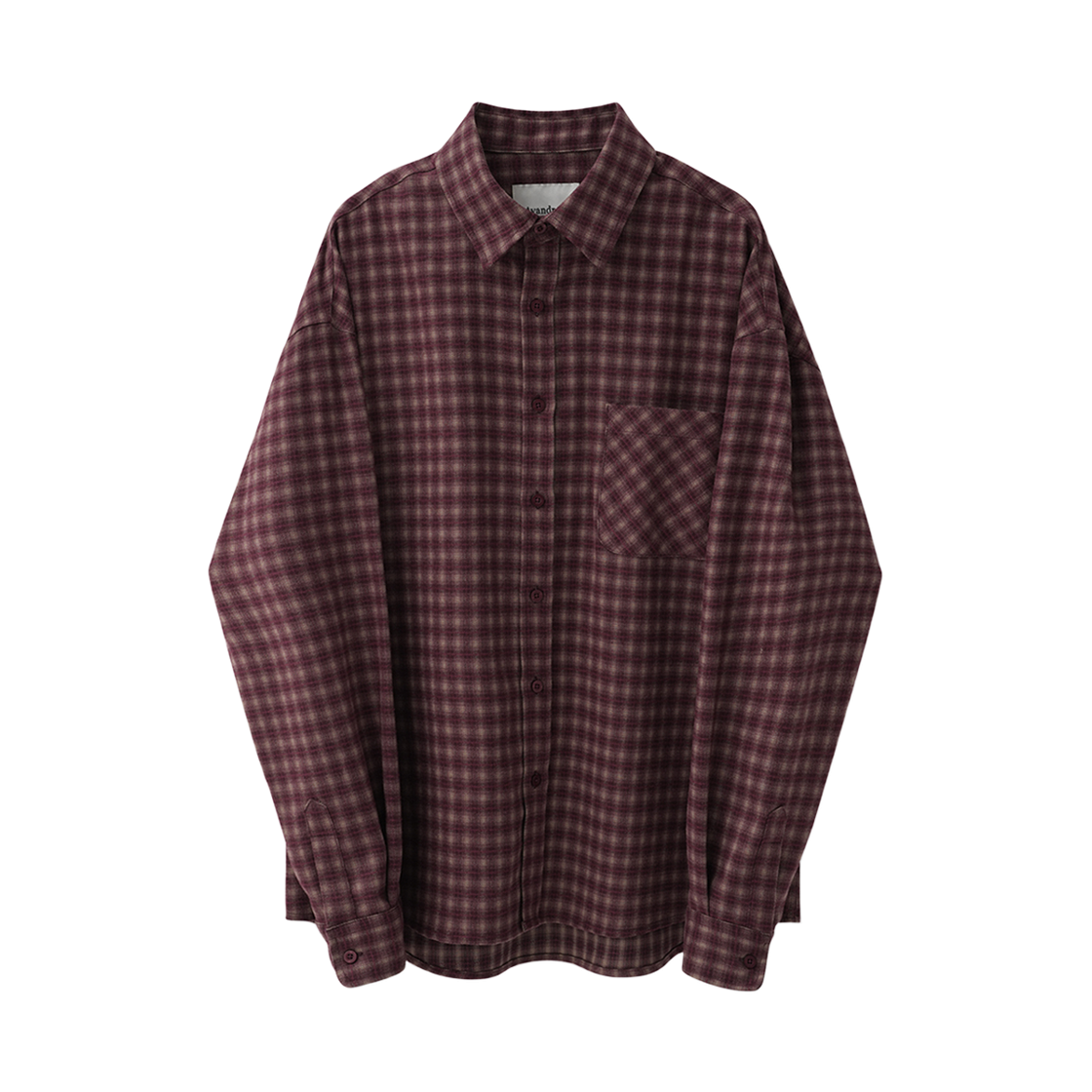 어반드레스 힐 체크 셔츠 버건디(AVANDRESS Hill Check Shirt BURGUNDY)
