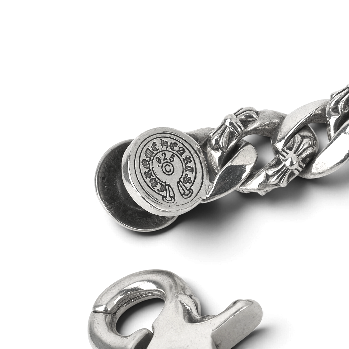 크롬하츠 팬시 링크 클립 브레이슬릿 실버(Chrome Hearts Fancy Link Clip Bracelet Silver) - 4