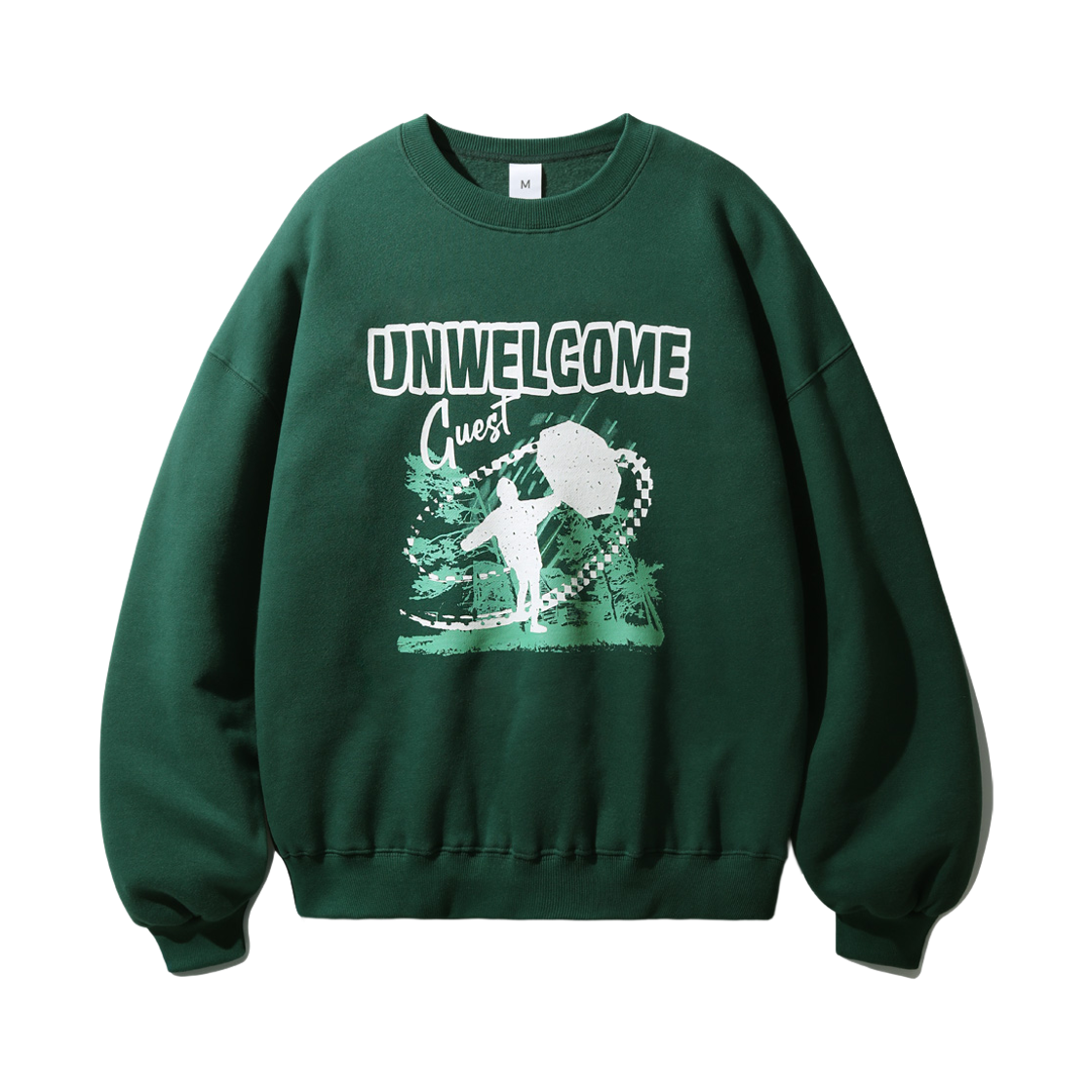 티떠블유엔 언웰컴 맨투맨 마운틴그린 HSMT3533(TWN Unwelcome Sweat Shirts Mountaingreen HSMT3533)