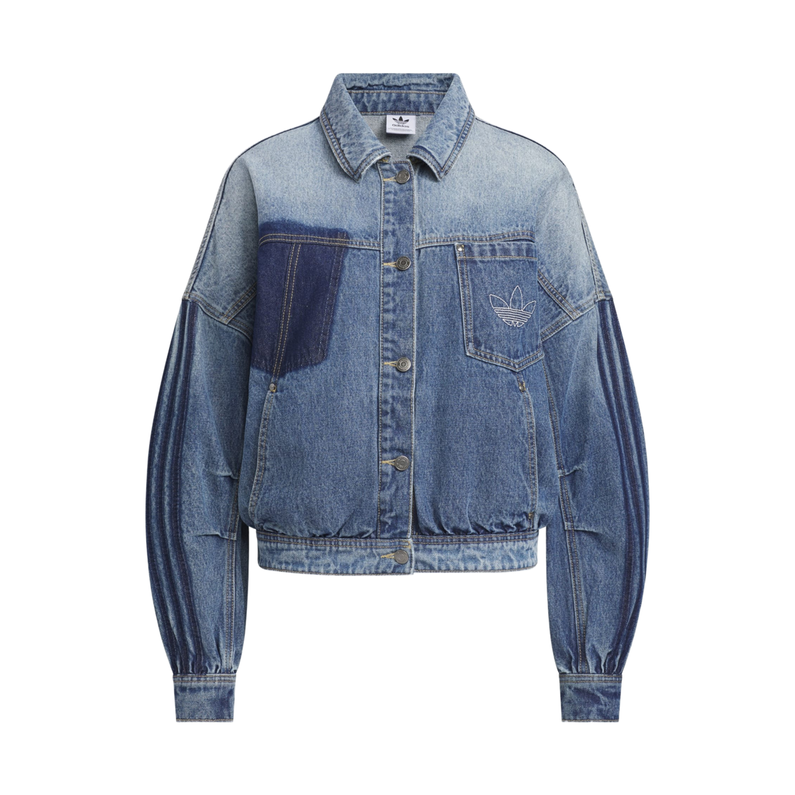 KR5042 (W) Adidas Originals Denim Jacket Medium Blue Denim - KR Sizing