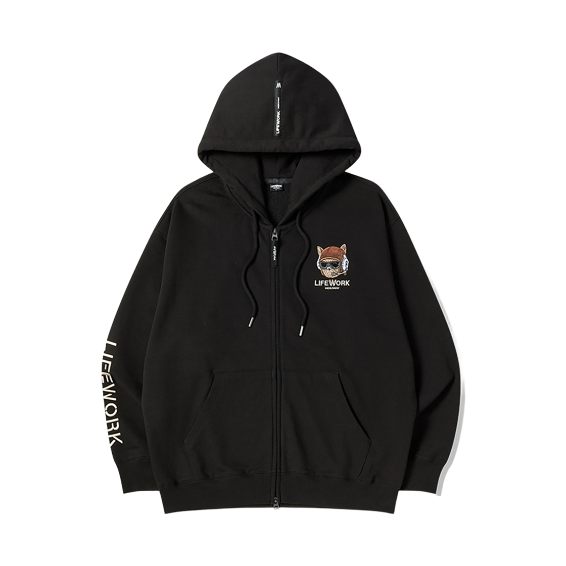 라이프워크 윙 아플리케 힙독 후드 집업_LW263ZT107(Lifework Wing Applique Hip-Back Hoodie Zip-up_LW263ZT107) - 3