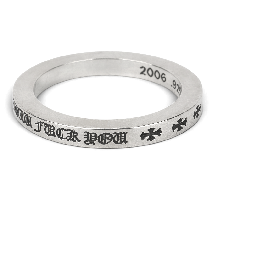크롬하츠 스페이서 퍽 유 링 3mm 실버 - 호놀룰루 한정(Chorme Hearts Spacer Fuck You Ring 3mm Silver - Honolulu Exclusive) - 4